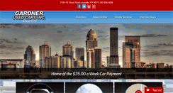 Desktop Screenshot of gardnerusedcars.com
