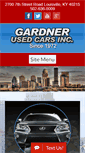 Mobile Screenshot of gardnerusedcars.com
